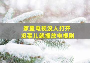 家里电视没人打开 没事儿就播放电视剧